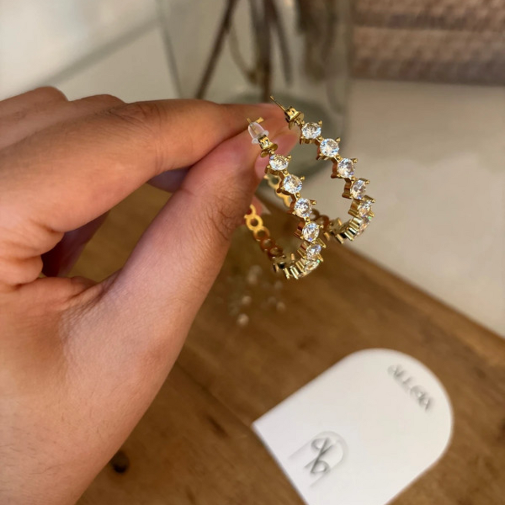 Boucles d'oreille strass