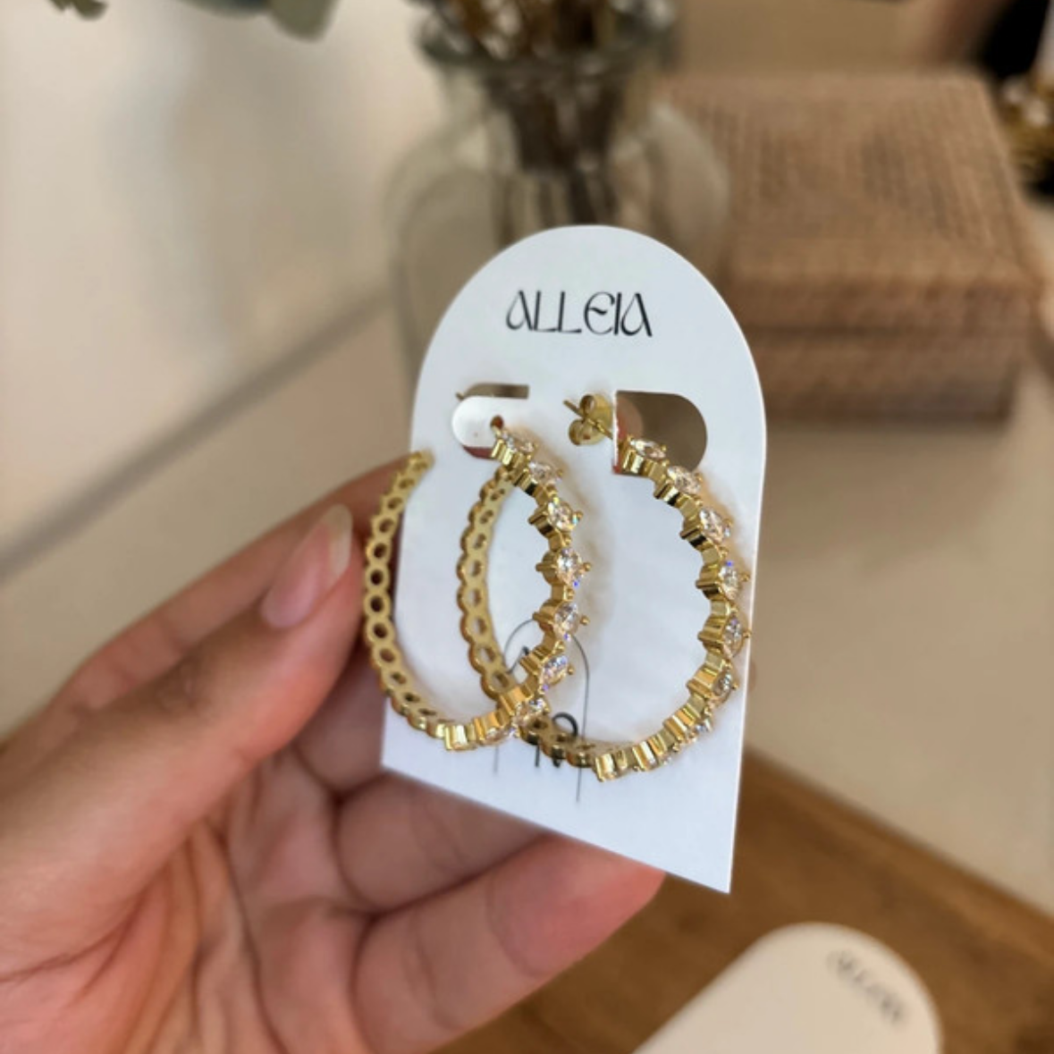 Boucles d'oreille strass